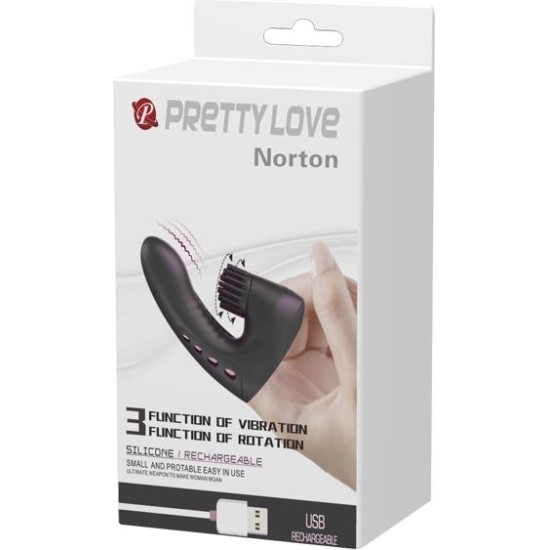 Prettylove Stimulator Rotator Magic Drill USB Silicone