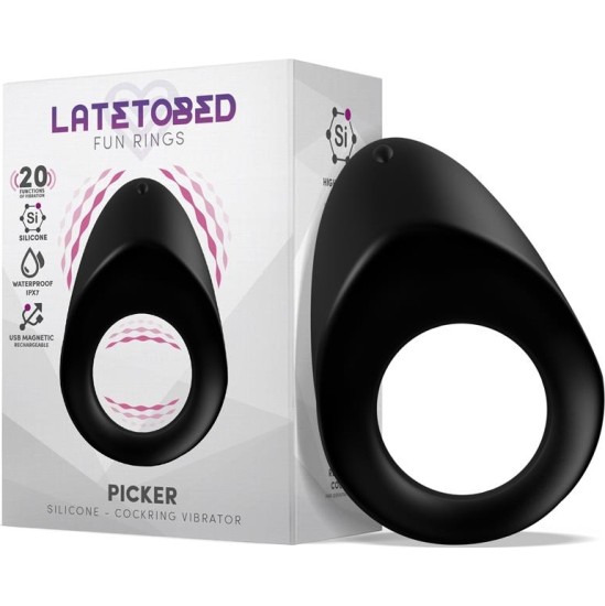 Latetobed Picker Silicone Couple Cockring