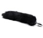 Latetobed Bdsm Line Metal Butt Plug Foxy Tail Velvet Touch 40 cm Black