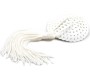 Latetobed Bdsm Line Sequin Nipple Cover with Tassel White