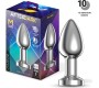 Afterdark Dimpor Chrome Anal Plug with Vibration and Magnetic USB Size M