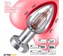 Afterdark Dimpor Chrome Anal Plug with Vibration and Magnetic USB Size M