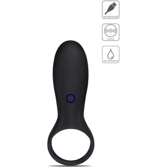 Lovetoy Penis Ring iJoy Stamina Ring USB Black