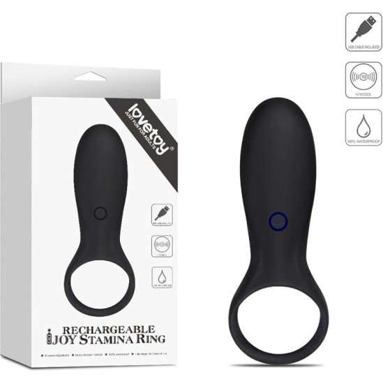 Lovetoy Penis Ring iJoy Stamina Ring USB Black