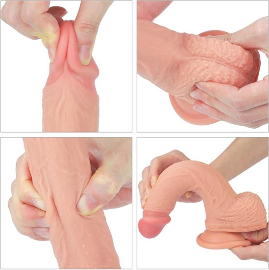 Lovetoy Dildo Nature 8.5 Liquid Silicone Flesh