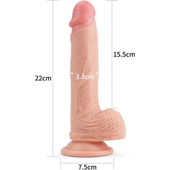 Lovetoy Dildo Nature 8.5 Liquid Silicone Flesh