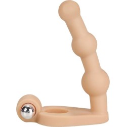 Lovetoy Anal Stimulator The Ultra Soft Bead 6 with Vibration Flesh