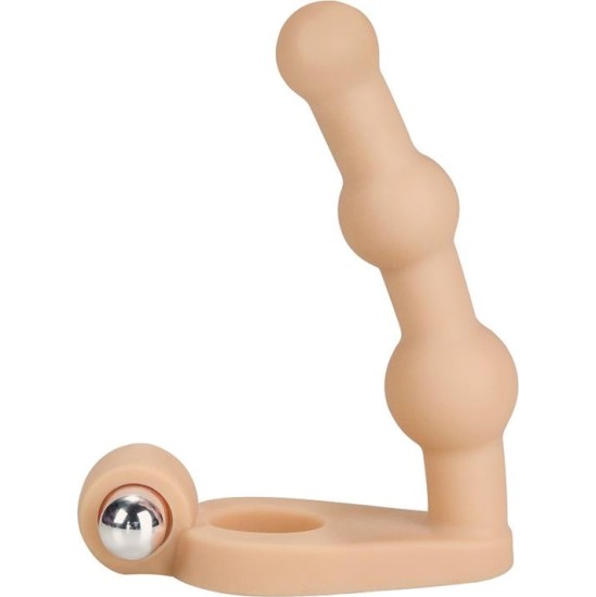 Lovetoy Anal Stimulator The Ultra Soft Bead 6 with Vibration Flesh