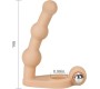 Lovetoy Anal Stimulator The Ultra Soft Bead 6 with Vibration Flesh