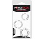 Lovetoy Pack of 3 Penis Ring Power Plus Triple Clear