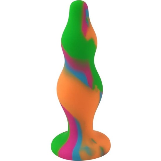 A-Gusto Silicone Butt Plug Multi Color
