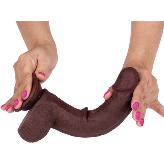 Liketrue Slidy Realistic Dildo Dual Layer Retractable and Adjustable 9