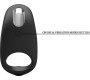 Prettylove Cockring Gemma USB Silicone Black