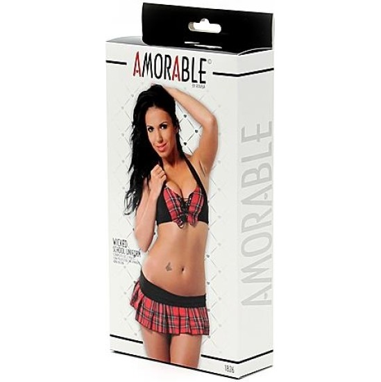 Amorable School Uniform Costume Top and Skirt
