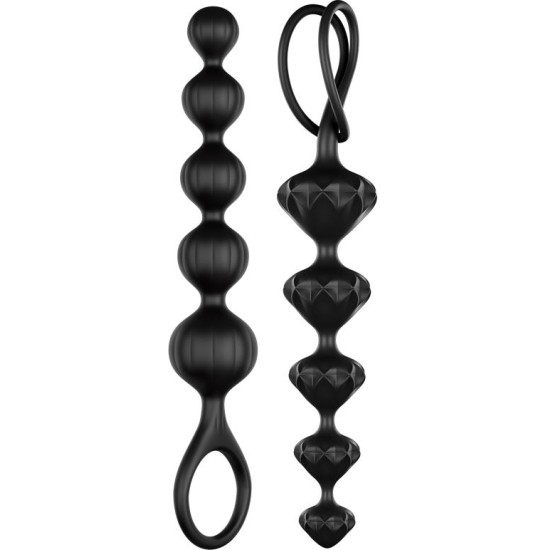 Satisfyer set of 2 Anal Beads Black