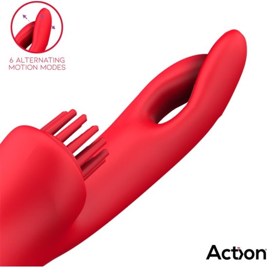Action Bilma Vibe with Brushing Clit Stimulator and Alternating Function