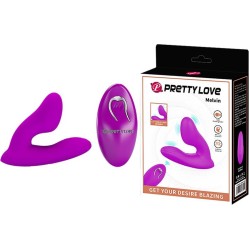 Prettylove Melvin Vibrating But Plug with Remote