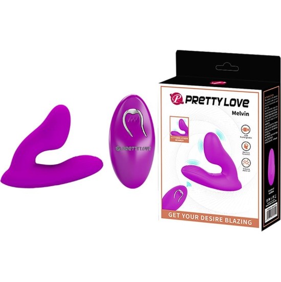Prettylove Melvin Vibrating But Plug with Remote