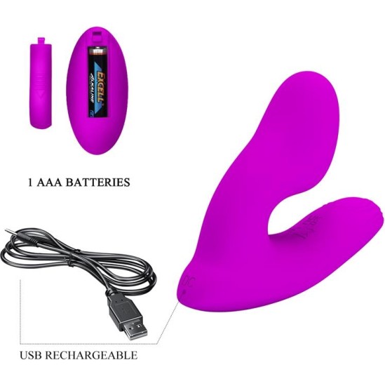 Prettylove Melvin Vibrating But Plug with Remote