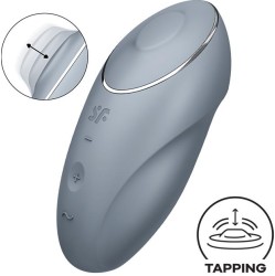 Satisfyer Tap and Climax 1 Vibrator and tapping Grey