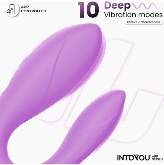Intoyou App Series Couple Toy with App Flexible Silicone Lavender