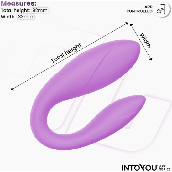 Intoyou App Series Couple Toy with App Flexible Silicone Lavender