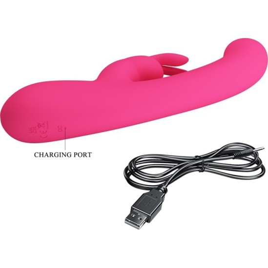 Prettylove Lamar Vibrator G-Spot Rabbit Pink