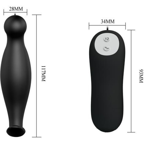 Prettylove Plug Anal con 12 Patrones de Vibraci?n