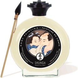 Shunga Kisable Body Paint White Chocolate and Vanilla Flavor