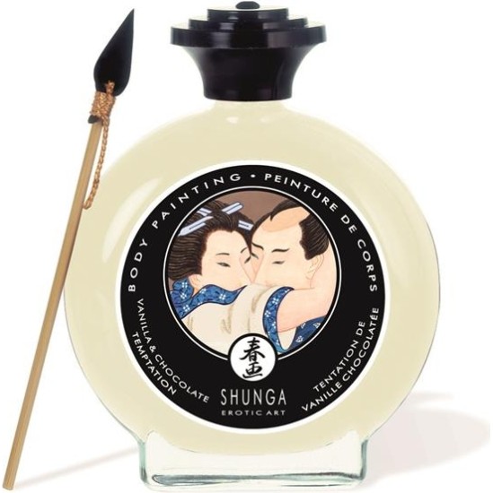 Shunga Kisable Body Paint White Chocolate and Vanilla Flavor