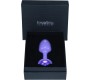 Lovetoy Metal Butt Plug Purple Rosebud with Blue Jewel