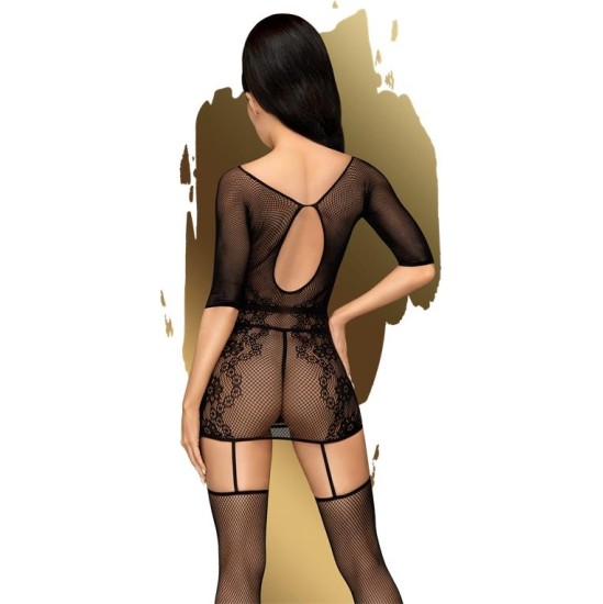 Penthouse High Stakes Mesh Dress with Garter