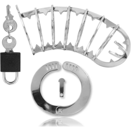 Metal Hard PENIS CAGE WITH SECURITY LOCK 14 CM