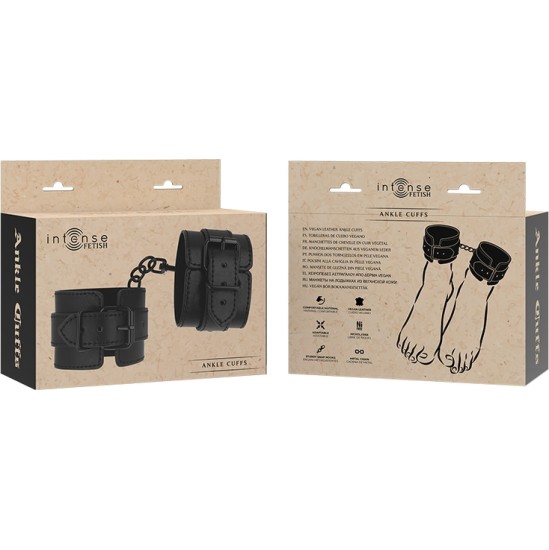 Intense Fetish INTENSE - FETISH VEGAN LEATHER ANKLE CUFFS