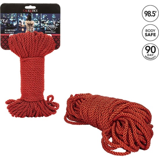 Calexotics SCANDAL RED BDSM ROPE 30 M