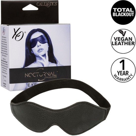 Calexotics NOCTURNAL EYE MASK PVC LEATHER BLACK