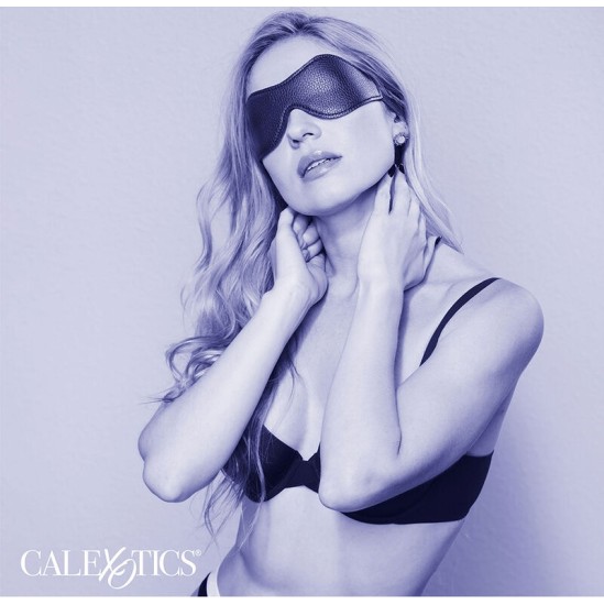 Calexotics NOCTURNAL EYE MASK PVC LEATHER BLACK