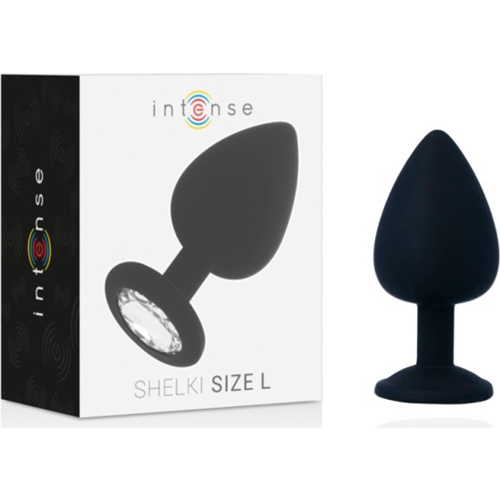 Intense Anal Toys INTENSE - SHELKI L ANAL PLUG BLACK