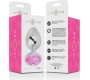 Intense Anal Toys INTENSE - ALUMINUM METAL ANAL PLUG WITH PINK CRYSTAL SIZE L