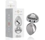 Intense Anal Toys INTENSE - WHITE HEART ALUMINUM METAL ANAL PLUG SIZE S