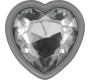 Intense Anal Toys INTENSE - WHITE HEART ALUMINUM METAL ANAL PLUG SIZE S