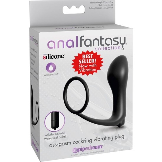 Anal Fantasy Elite Collection ASS-GASM COCKRING VIBRATOR PLUG