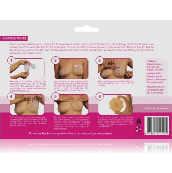 Bye Bra - Tapes BYE-BRA - BREASTS ENHANCER + NIPPLE COVERS SYLICON CUP F/H