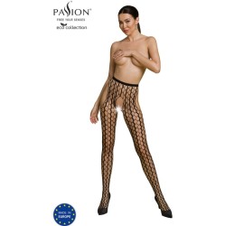 Passion Woman Garter & Stock PASSION - ECO COLLECTION BODYSTOCKING ECO S007 BLACK