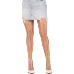 Leg Avenue Hosiery LEG AVENUE - MULTICOLOR CROCHET STOCKINGS