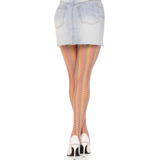 Leg Avenue Hosiery LEG AVENUE - MULTICOLOR CROCHET STOCKINGS