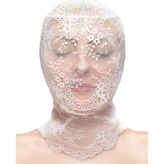 Ns Novelties FETISH & FASHION LACE HOOD WHITE