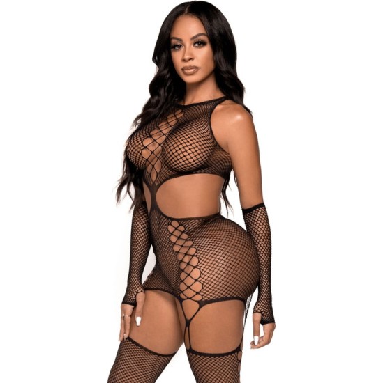 Leg Avenue Dresses LEG AVENUE - GARTER DRESS WITH GLOVES ONE SIZE