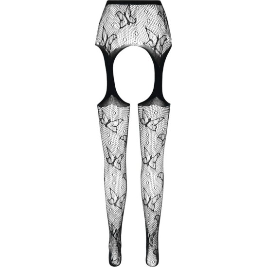 Passion Woman Garter & Stock PASSION - ECO COLLECTION BODYSTOCKING ECO S001 BLACK