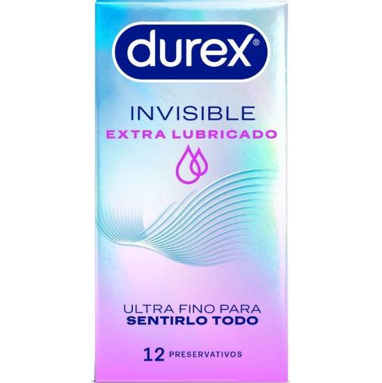 Durex Condoms DUREX - EXTRA LUBRICATED INVISIBLE CONDOMS 12 UNITS